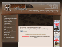 Tablet Screenshot of frontierstockyards.com